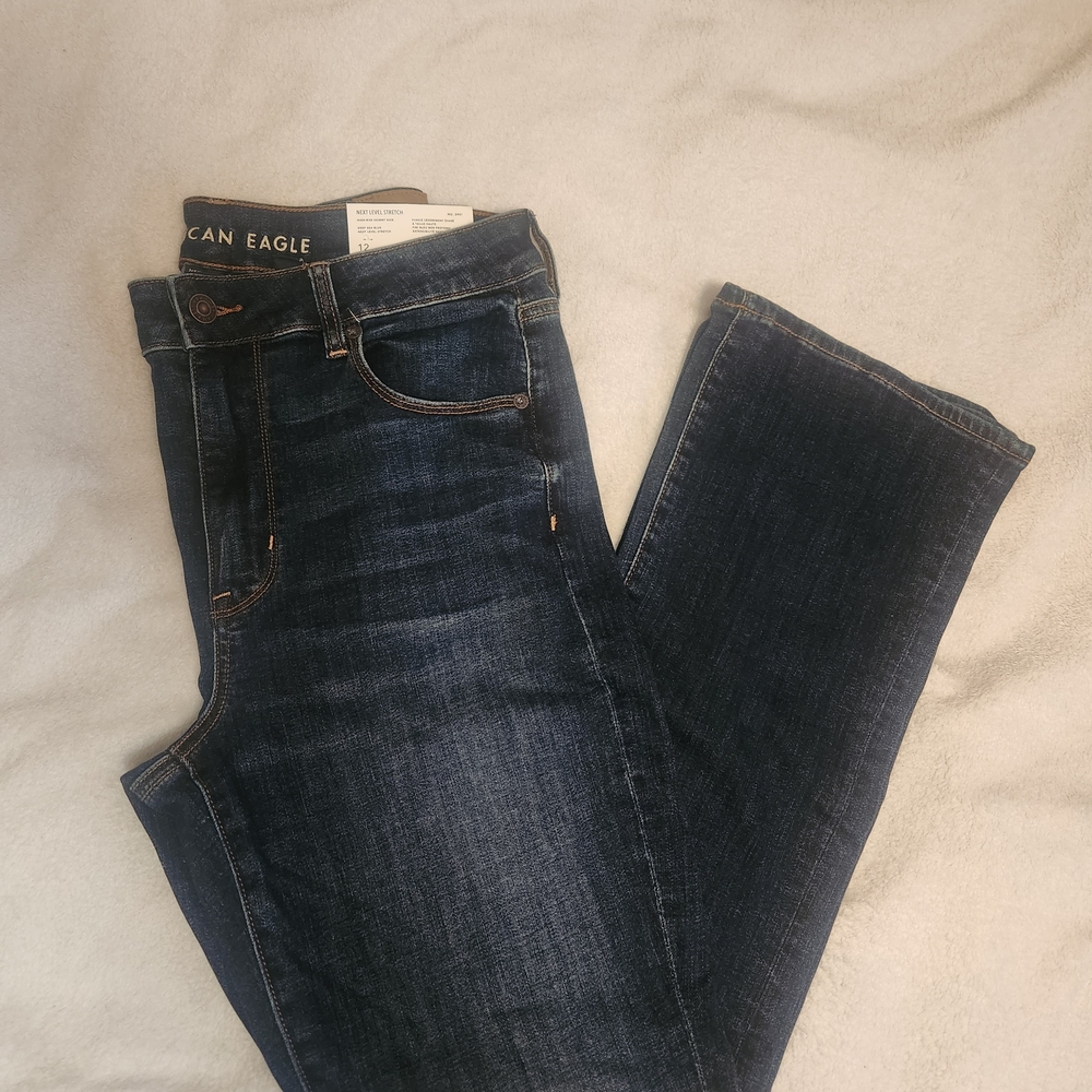 American Eagle Outfitters Women's Indigo Straight Leg Jeans